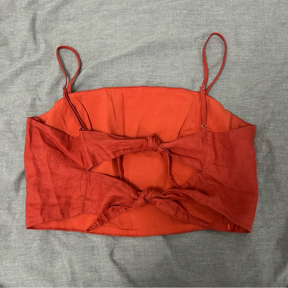 Tiger Mist Red Crop Top